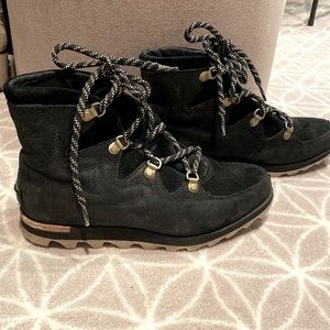 Sorel Wedge Suede Ankle Boots
